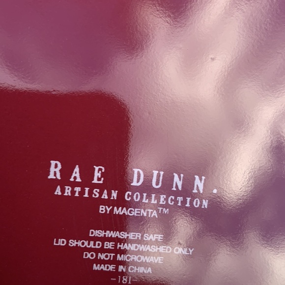 New Burgundy Rae Dunn COOKIES Canister - Picture 8 of 8